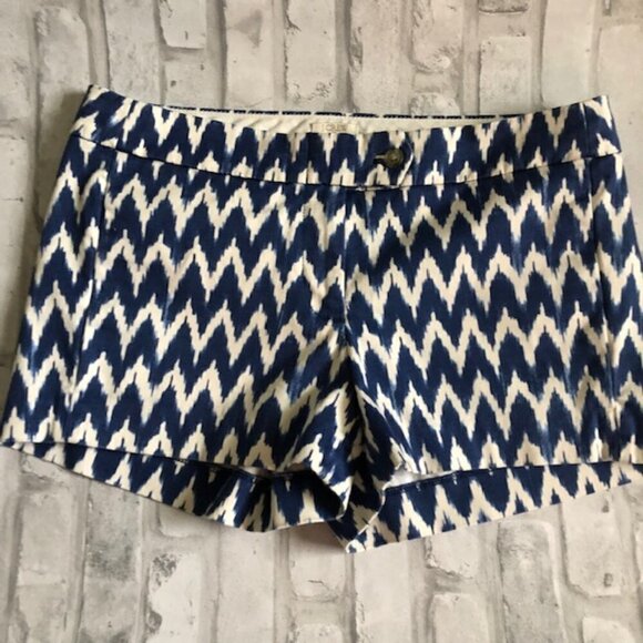 J. Crew Blue and White Shorts 4 - Picture 1 of 6
